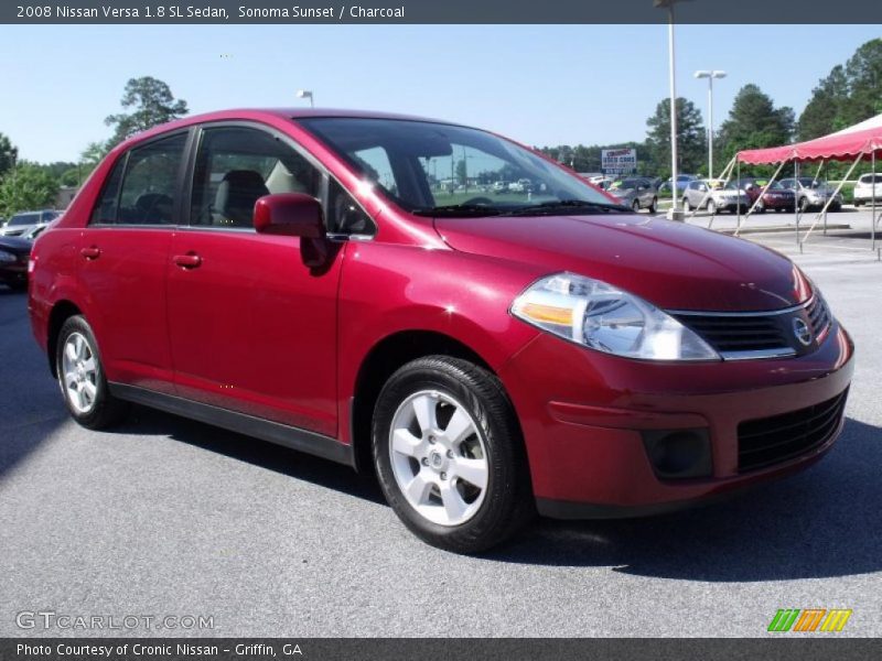Sonoma Sunset / Charcoal 2008 Nissan Versa 1.8 SL Sedan