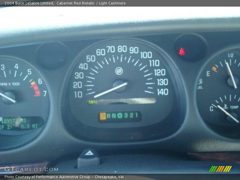 Cabernet Red Metallic / Light Cashmere 2004 Buick LeSabre Limited
