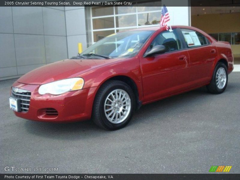 Deep Red Pearl / Dark Slate Gray 2005 Chrysler Sebring Touring Sedan