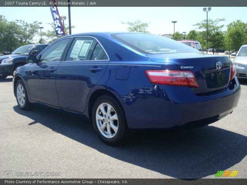 Blue Ribbon Metallic / Ash 2007 Toyota Camry LE