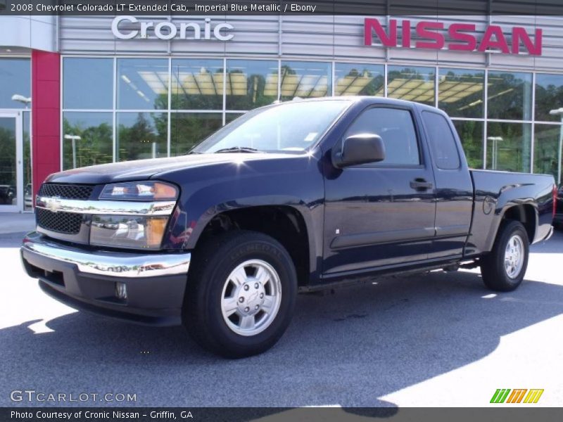 Imperial Blue Metallic / Ebony 2008 Chevrolet Colorado LT Extended Cab