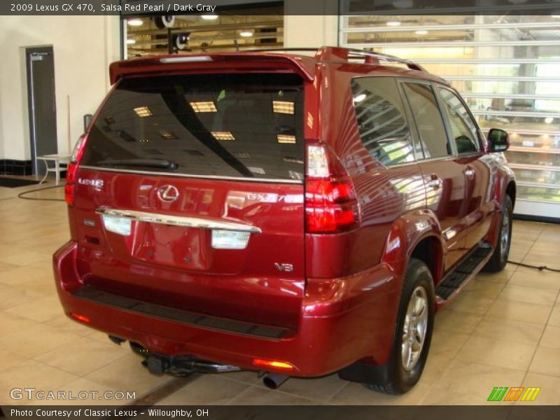 Salsa Red Pearl / Dark Gray 2009 Lexus GX 470