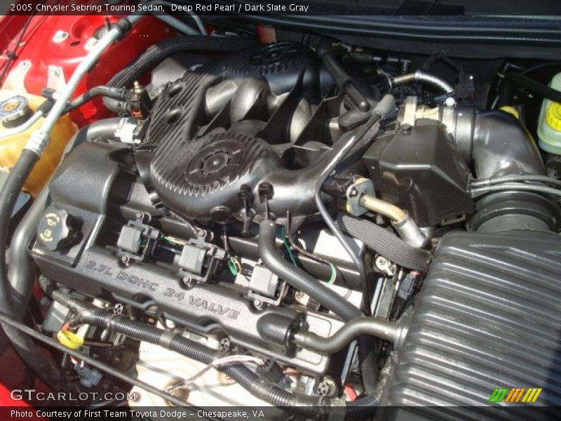 Deep Red Pearl / Dark Slate Gray 2005 Chrysler Sebring Touring Sedan