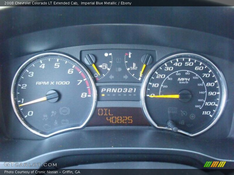 Imperial Blue Metallic / Ebony 2008 Chevrolet Colorado LT Extended Cab