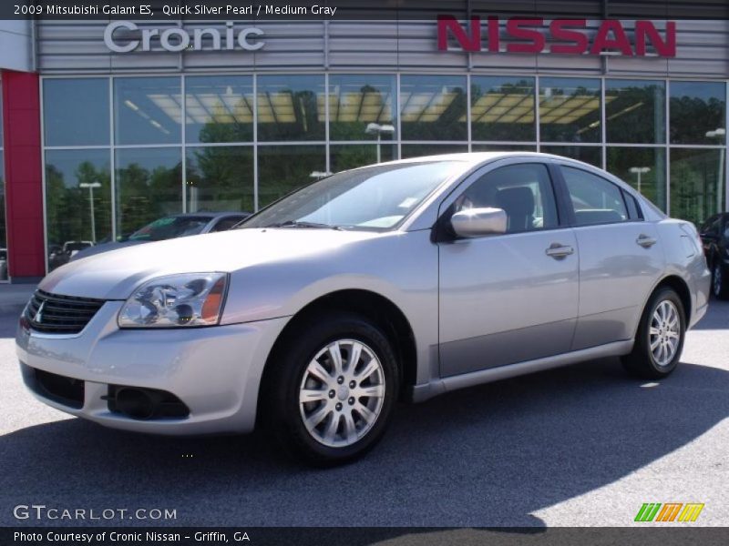 Quick Silver Pearl / Medium Gray 2009 Mitsubishi Galant ES