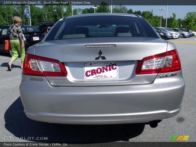 Quick Silver Pearl / Medium Gray 2009 Mitsubishi Galant ES