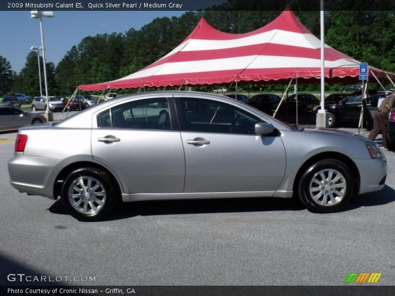 Quick Silver Pearl / Medium Gray 2009 Mitsubishi Galant ES