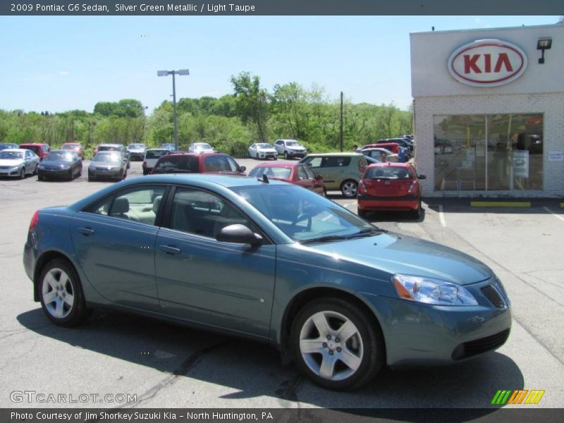 Silver Green Metallic / Light Taupe 2009 Pontiac G6 Sedan
