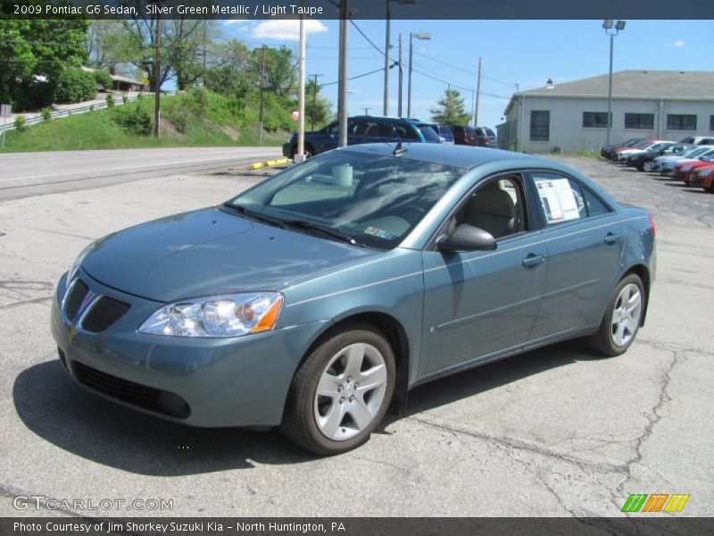 Silver Green Metallic / Light Taupe 2009 Pontiac G6 Sedan