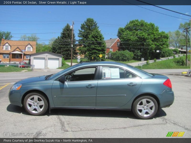 Silver Green Metallic / Light Taupe 2009 Pontiac G6 Sedan