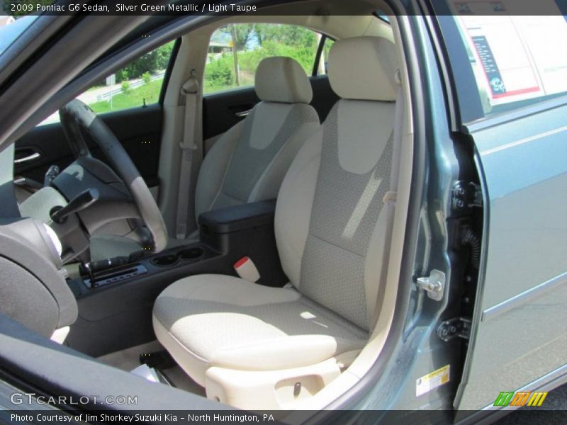 Silver Green Metallic / Light Taupe 2009 Pontiac G6 Sedan