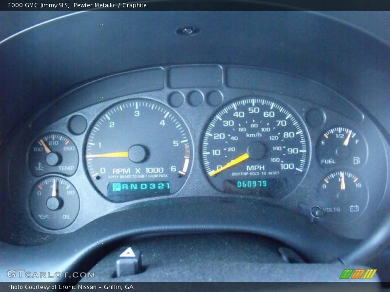 Pewter Metallic / Graphite 2000 GMC Jimmy SLS
