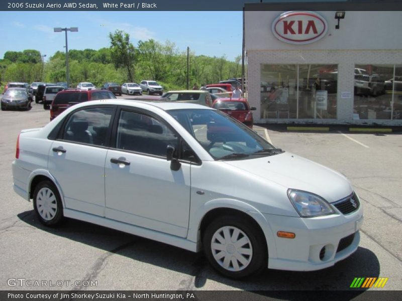 White Pearl / Black 2006 Suzuki Aerio AWD Sedan