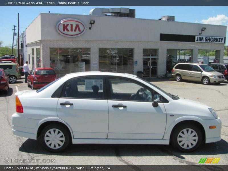 White Pearl / Black 2006 Suzuki Aerio AWD Sedan