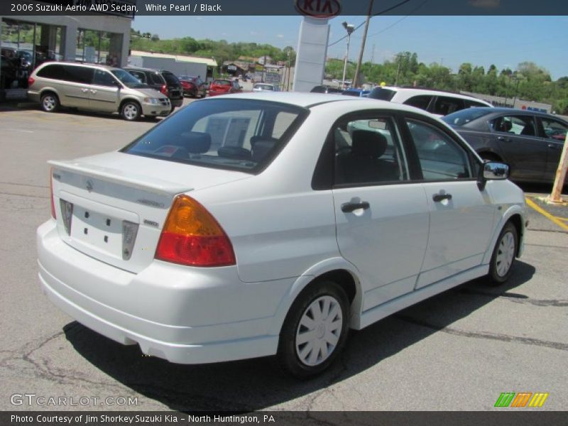 White Pearl / Black 2006 Suzuki Aerio AWD Sedan