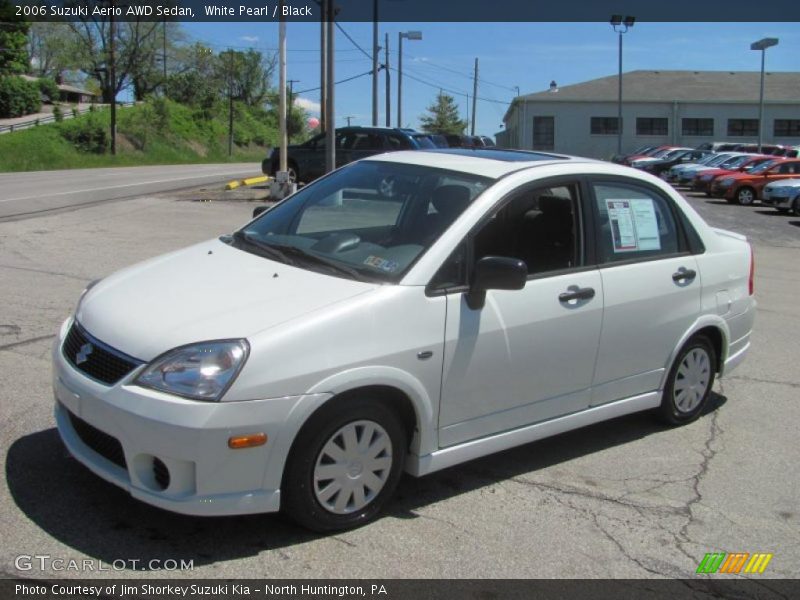 White Pearl / Black 2006 Suzuki Aerio AWD Sedan