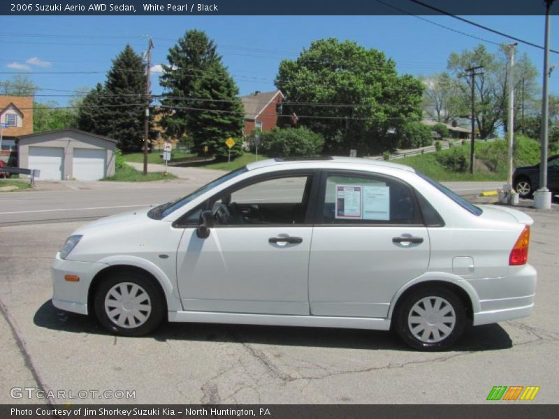 White Pearl / Black 2006 Suzuki Aerio AWD Sedan