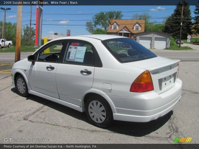 White Pearl / Black 2006 Suzuki Aerio AWD Sedan
