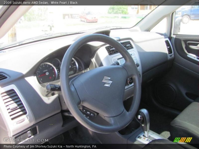 White Pearl / Black 2006 Suzuki Aerio AWD Sedan