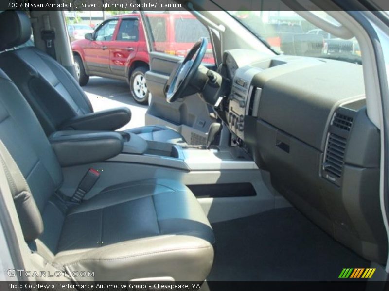 Silver Lightning / Graphite/Titanium 2007 Nissan Armada LE