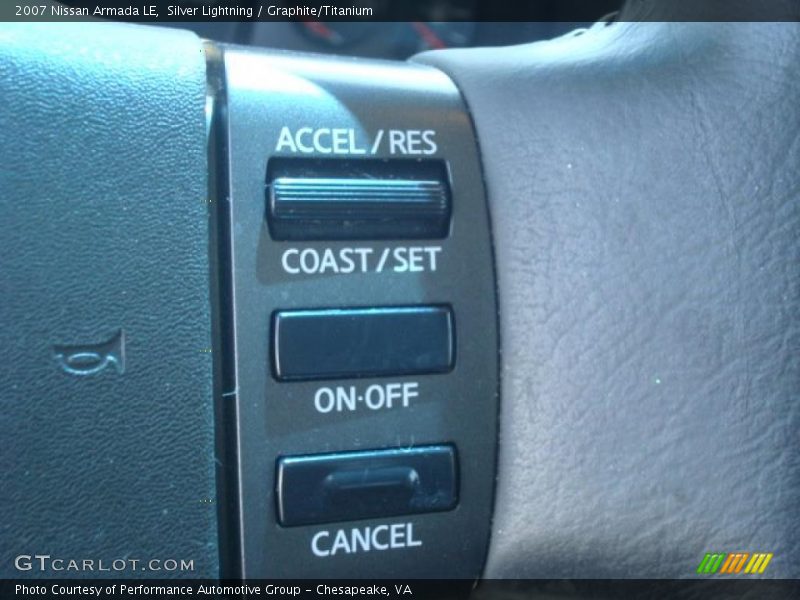 Silver Lightning / Graphite/Titanium 2007 Nissan Armada LE