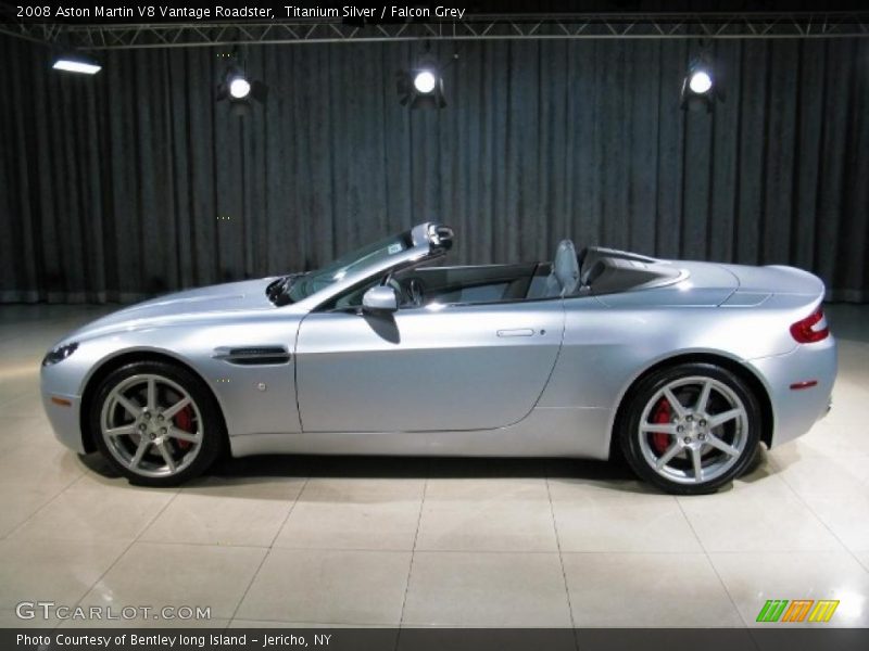 Titanium Silver / Falcon Grey 2008 Aston Martin V8 Vantage Roadster