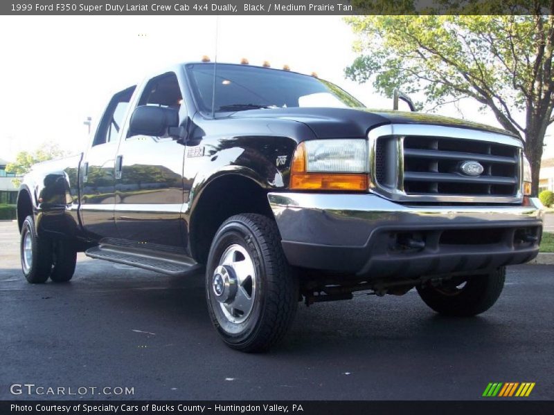 Black / Medium Prairie Tan 1999 Ford F350 Super Duty Lariat Crew Cab 4x4 Dually