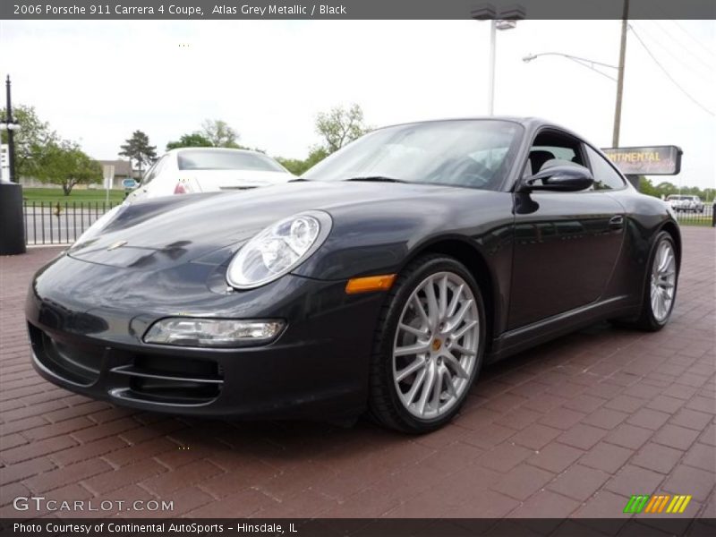 Atlas Grey Metallic / Black 2006 Porsche 911 Carrera 4 Coupe