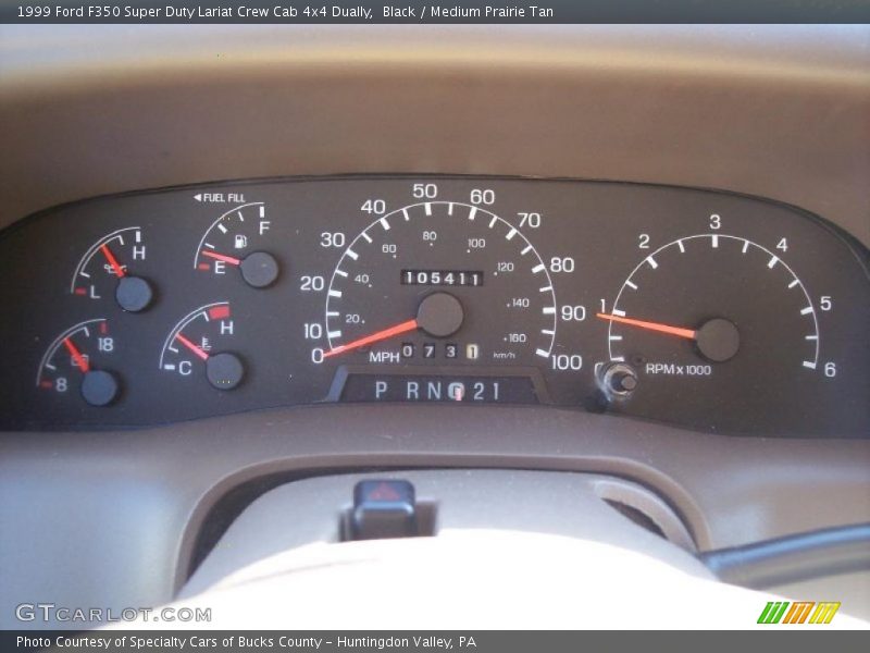 Black / Medium Prairie Tan 1999 Ford F350 Super Duty Lariat Crew Cab 4x4 Dually