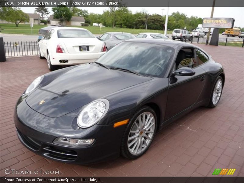 Atlas Grey Metallic / Black 2006 Porsche 911 Carrera 4 Coupe