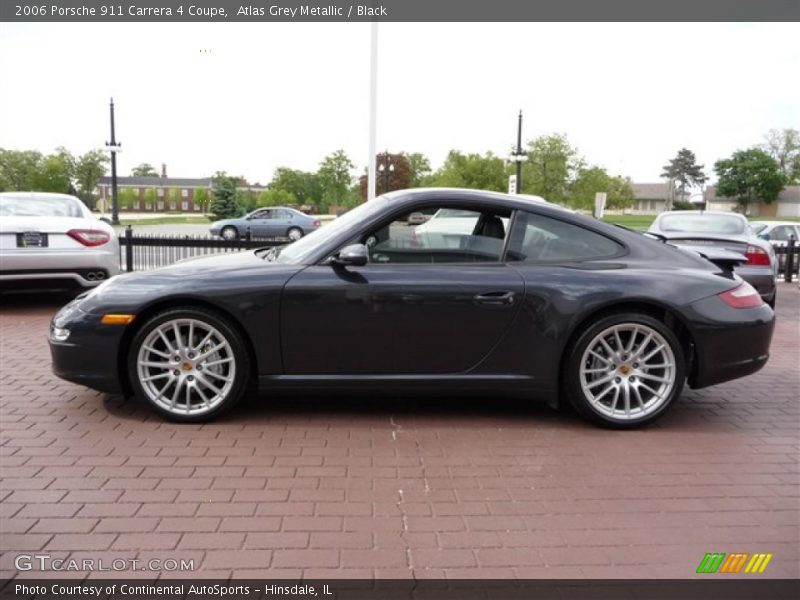 Atlas Grey Metallic / Black 2006 Porsche 911 Carrera 4 Coupe