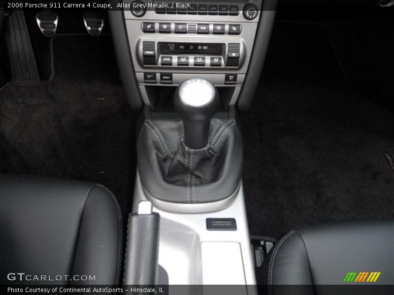 Atlas Grey Metallic / Black 2006 Porsche 911 Carrera 4 Coupe