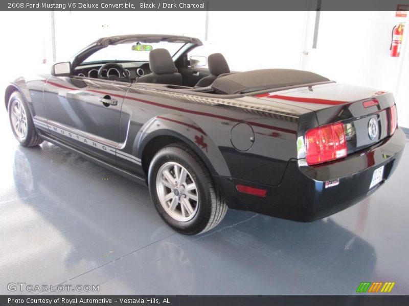 Black / Dark Charcoal 2008 Ford Mustang V6 Deluxe Convertible