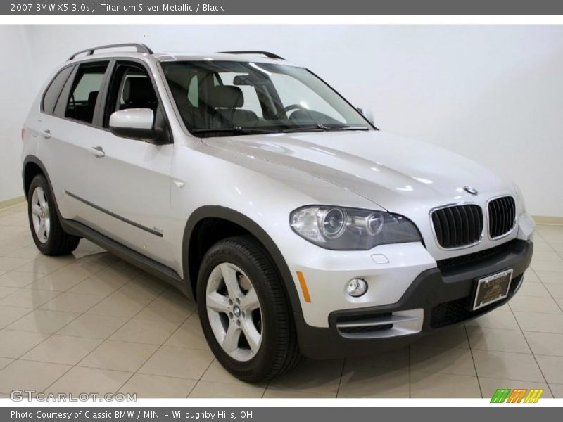 Titanium Silver Metallic / Black 2007 BMW X5 3.0si