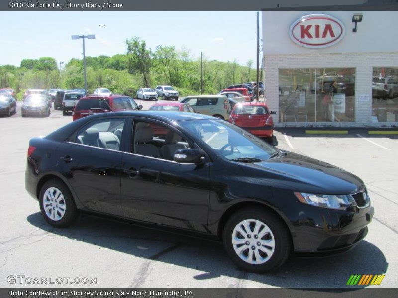 Ebony Black / Stone 2010 Kia Forte EX