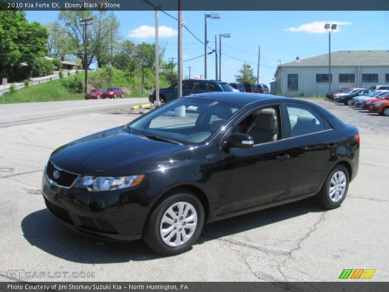 Ebony Black / Stone 2010 Kia Forte EX