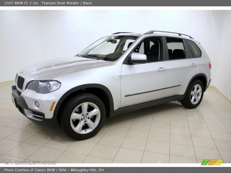 Titanium Silver Metallic / Black 2007 BMW X5 3.0si
