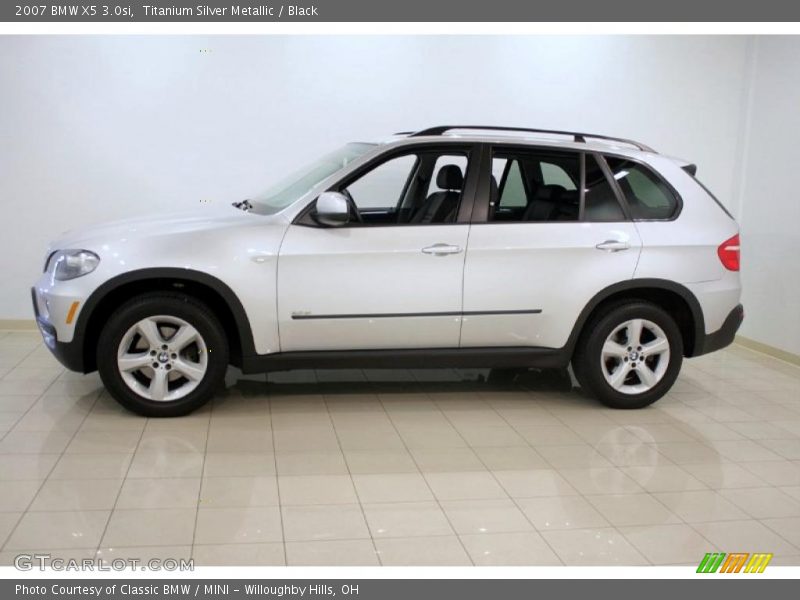 Titanium Silver Metallic / Black 2007 BMW X5 3.0si
