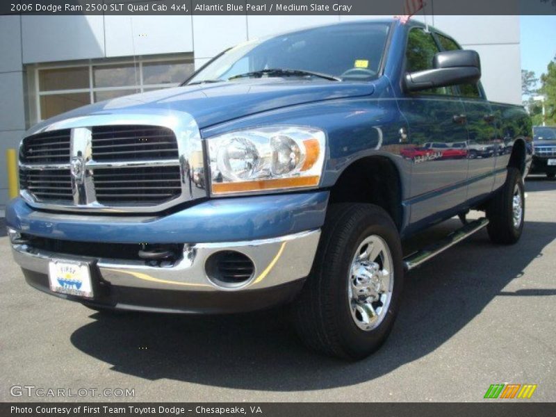 Atlantic Blue Pearl / Medium Slate Gray 2006 Dodge Ram 2500 SLT Quad Cab 4x4