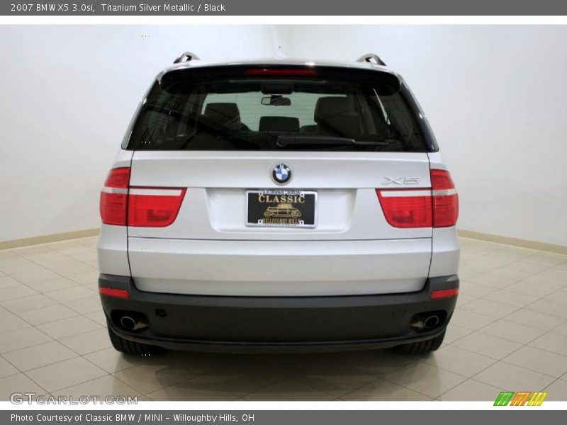 Titanium Silver Metallic / Black 2007 BMW X5 3.0si