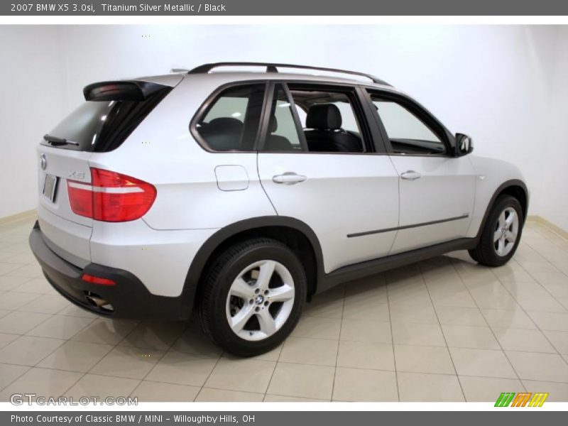 Titanium Silver Metallic / Black 2007 BMW X5 3.0si