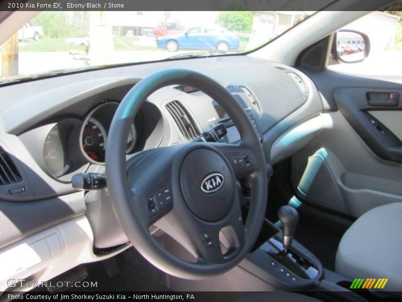 Ebony Black / Stone 2010 Kia Forte EX