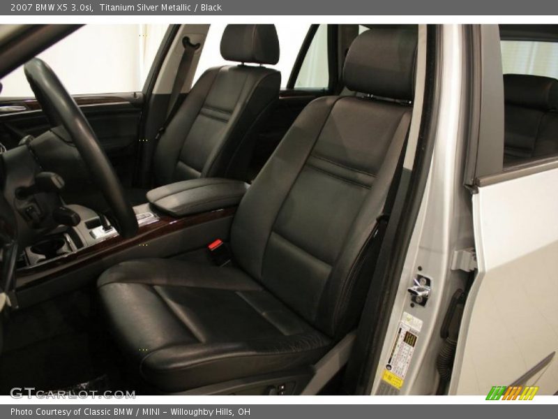 Titanium Silver Metallic / Black 2007 BMW X5 3.0si