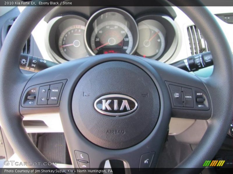 Ebony Black / Stone 2010 Kia Forte EX