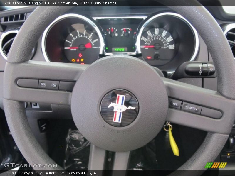 Black / Dark Charcoal 2008 Ford Mustang V6 Deluxe Convertible