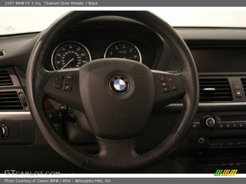 Titanium Silver Metallic / Black 2007 BMW X5 3.0si