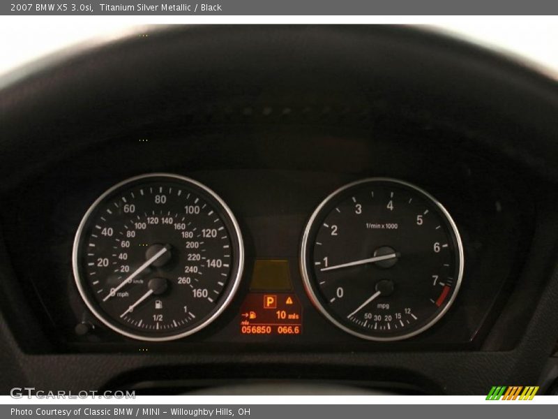 Titanium Silver Metallic / Black 2007 BMW X5 3.0si