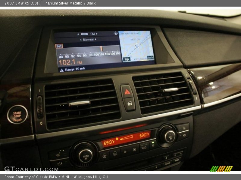 Titanium Silver Metallic / Black 2007 BMW X5 3.0si