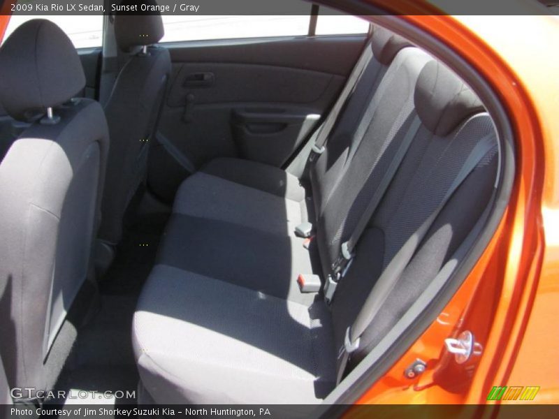 Sunset Orange / Gray 2009 Kia Rio LX Sedan