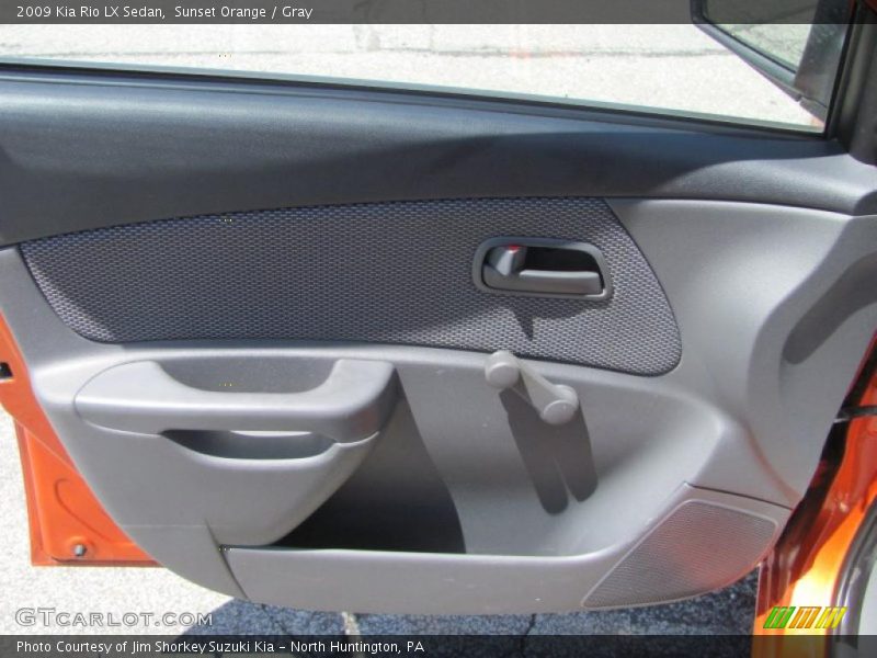 Sunset Orange / Gray 2009 Kia Rio LX Sedan